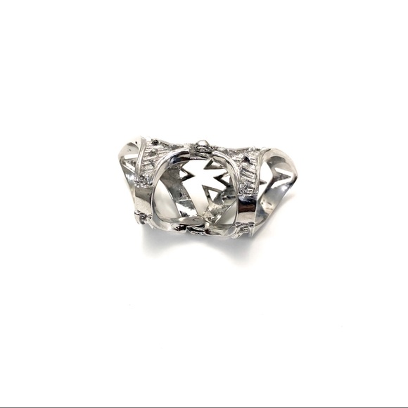 House of Harlow Palladium Plated Armor Claw Ring - Picture 4 of 6